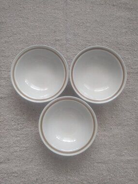 3 Vintage Japan Old Brook Collection Stoneware 6.5" Speckled Bowls Soup Salad